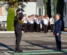 Dorin Recean a felicitat polițiștii Brigăzii „Fulger” cu ocazia celei de-a 34 aniversări a independenței Republicii Moldova