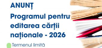 Start Programului pentru editarea cărţii naţionale – 2026