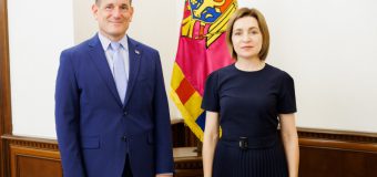 Maia Sandu s-a întâlnit cu noul însărcinat cu afaceri ad interim al Statelor Unite ale Americii, Nick Pietrowicz
