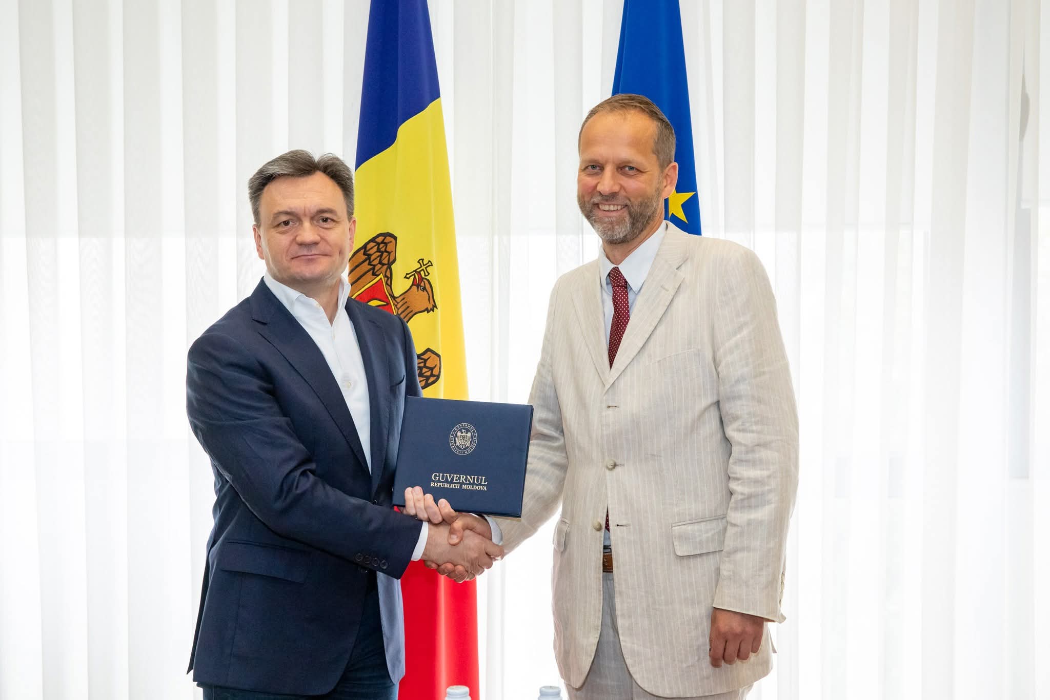 Dorin Recean a avut o întrevedere de rămas bun cu Ambasadorul UE