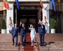 (FOTO) Liderii Franței, Germaniei și Poloniei, la Chișinău