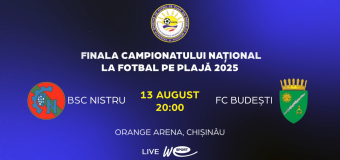 Fotbal pe plajă. Finala Campionatului Republicii Moldova 2025. BSC Nistru – FC Budești