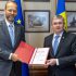 Igor Grosu a avut o întrevedere de rămas-bun cu ambasadorul Uniunii Europene la Chișinău