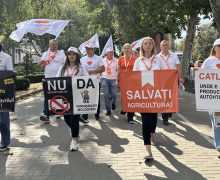 Protest la Ministerul Agriculturii. Partidul Republican „Inima Moldovei”: Puterea galbenă distruge satele și fermierii