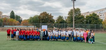 Start de sezon pentru proiectul „Fotbal în Școli” la Liceul „Nicolae Iorga” din Chișinău