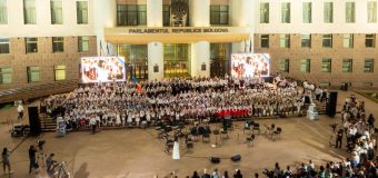 Scuarul Parlamentului a găzduit Concertul de gală al Festivalului-concurs național de muzică patriotică „Te cânt, Patrie și Neam”