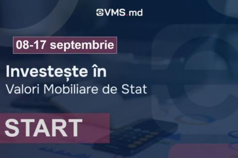 08 – 17 septembrie 2025 – o nouă subscriere prin platforma eVMS.md
