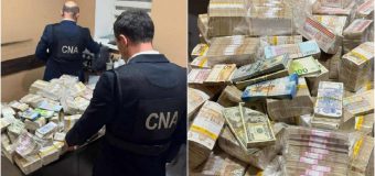 Sinteza CNA: 150 de percheziții efectuate și peste 20 de mln. de lei ridicate în dosare de corupere electorală, 76 de mii de euro pretinse în dosare de trafic de influență și sechestre de 2,1 mln. de lei aplicate de ARBI