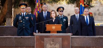 Armata Națională – 34 ani de la creare. Maia Sandu: Am transmis un sincer mulțumesc militarilor, veteranilor, rezerviștilor și familiilor lor și am amintit de sacrificiul celor căzuți la datorie