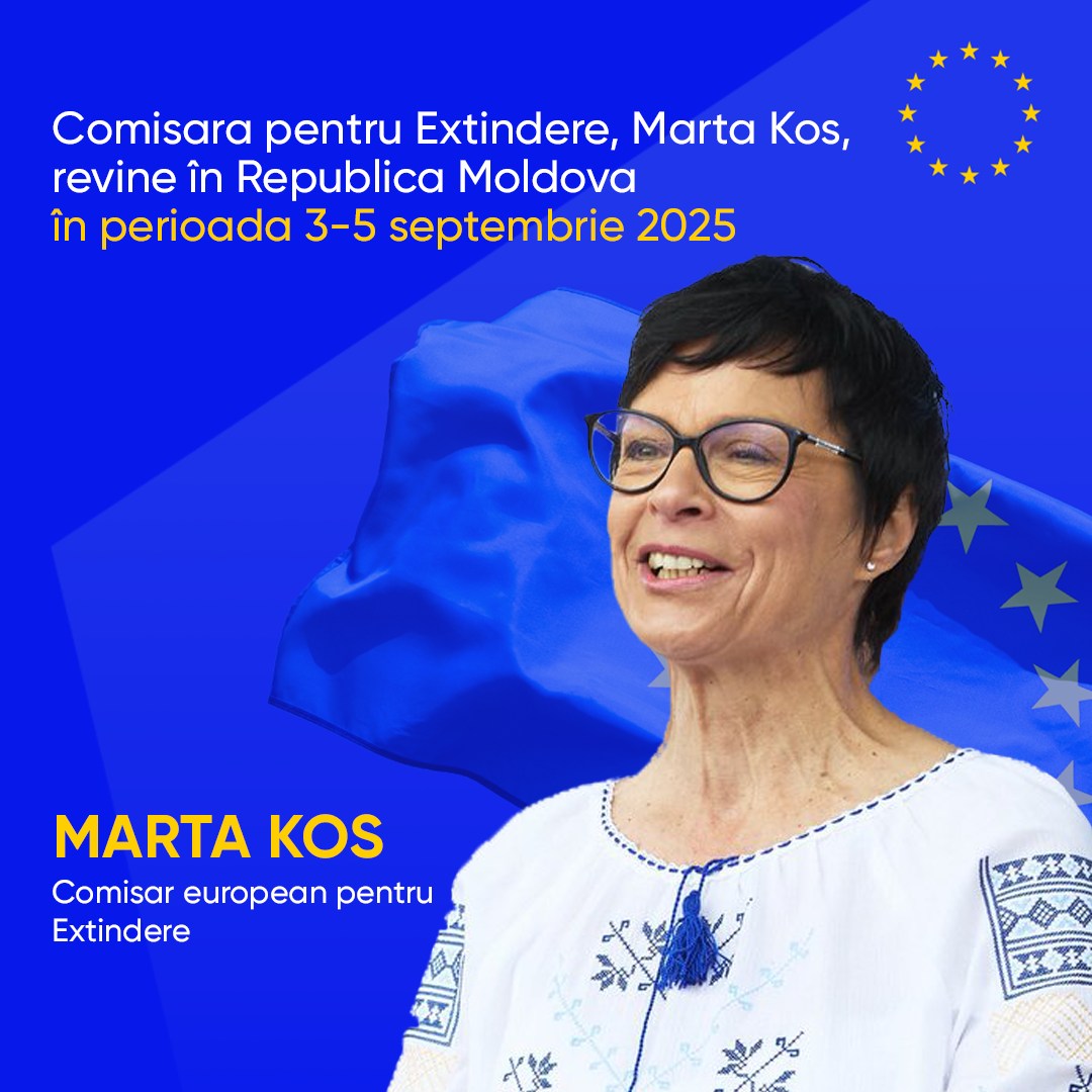 Comisara Europeană pentru Extindere vine la Chișinău
