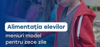 Alimentația elevilor: meniuri-model pentru zece zile