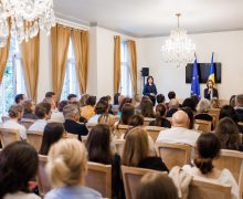 Maia Sandu a discutat cu comunitatea moldovenilor de la Strasbourg