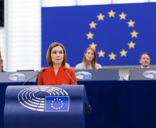 Maia Sandu, în Parlamentul European: Moldova nu este singură în apărarea democrației