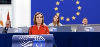 Maia Sandu, în Parlamentul European: Moldova nu este singură în apărarea democrației