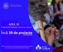 Programul Acces la Cultură: Alte 39 de proiecte culturale preselectate în Apelul II