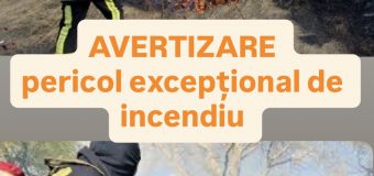 Avertizare IGSU: Pericol de incendii de vegetație