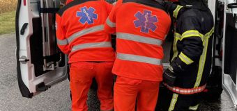 Intervenția pompierilor în urma unui accident de circulație pe traseul Ungheni-Nisporeni