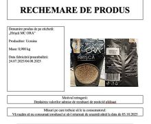 Hrișcă marca ORA rechemată din comerț