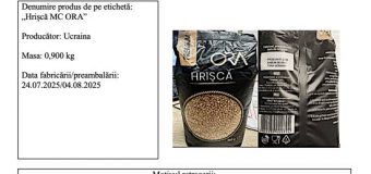 Hrișcă marca ORA rechemată din comerț