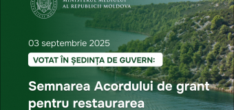 Guvernul a aprobat semnarea unui Acord de grant pentru restaurarea zonelor umede din 15 raioane ale țării
