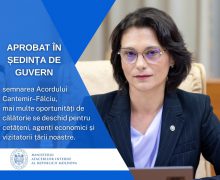 Cabinetul de Miniștri a aprobat semnarea Acordului Cantemir–Fălciu