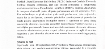 PLDM a sesizat CEC privind implicarea președintelui Republicii Moldova în campania electorală