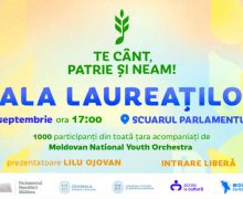 Scuarul Parlamentului va găzdui gala Festivalului-concurs național „Te cânt, Patrie și Neam”