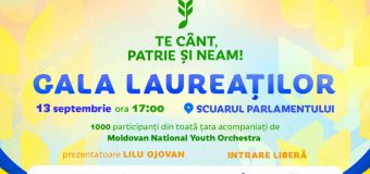Scuarul Parlamentului va găzdui gala Festivalului-concurs național „Te cânt, Patrie și Neam”