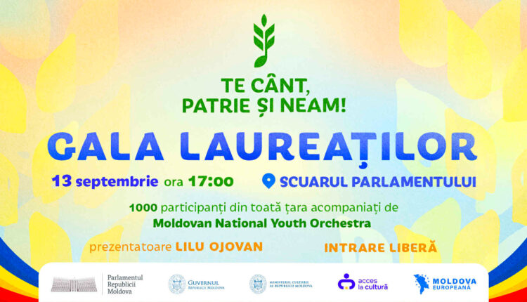 Scuarul Parlamentului va găzdui gala Festivalului-concurs național „Te cânt, Patrie și Neam”