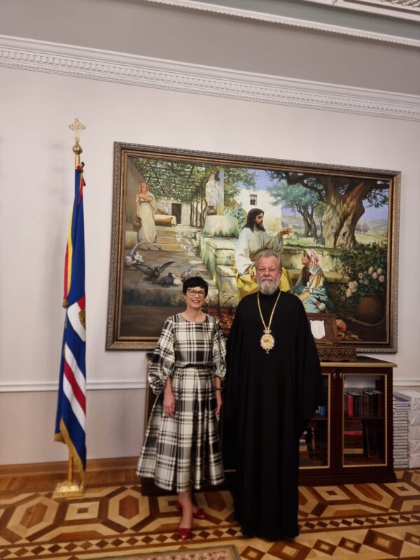 Marta Kos s-a întâlnit cu Mitropolitul Vladimir
