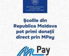 Școlile din Republica Moldova pot primi donații direct prin MPay