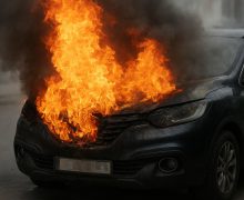 O persoană a suferit intoxicație și arsuri după ce flăcările au cuprins o mașină în municipiul Chișinău