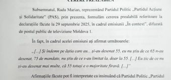 Solicitare către Vasile Costiuc: Are 15 zile să facă asta