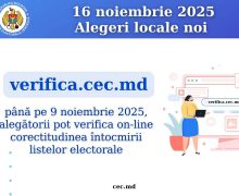 Alegătorii din localitățile unde pe 16 noiembrie 2025 vor avea loc alegeri locale noi sunt îndemnați să verifice corectitudinea întocmirii listelor electorale