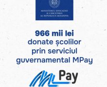 Sprijin financiar transparent pentru școli: donații de peste 966 mii lei prin MPay