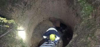 Salvatorii au intervenit pentru a acorda ajutor unui bărbat căzut într-o groapă
