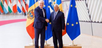 Alexandru Munteanu, în discuții cu Antonio Costa, Președintele Consiliului European