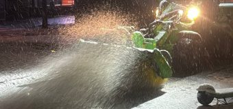 Serviciile municipale au intervenit pentru a înlătura efectele ninsorii