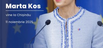Marta Kos revine la Chișinău
