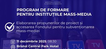Ministerul Culturii anunță un Program de formare pentru instituțiile mass-media