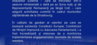 Ce înseamnă pentru Republica Moldova Președinția Comitetului de Miniștri al Consiliului Europei