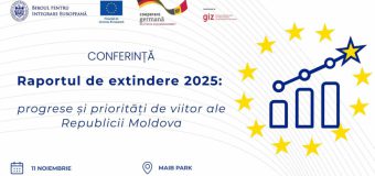 Biroul pentru Integrare Europeană organizează Conferința „Raportul de extindere 2025: progrese și priorități de viitor ale Republicii Moldova”