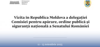 Membrii Comisiei pentru apărare, ordine publică și siguranță națională din Senatul României efectuează o vizită în Republica Moldova