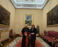 Ambasadorul Republicii Moldova pe lângă Sfântul Scaun, Gabriela Moraru a prezentat Excelenței Sale Monsenior Edgar Peña Parra copiile Scrisorilor de Acreditare