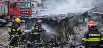 Un bărbat a suferit arsuri în urma unui incendiu produs într-o parcare din Chișinău