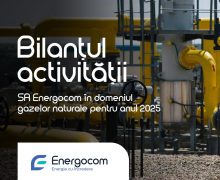 Bilanțul activității SA Energocom în domeniul gazelor naturale pentru anul 2025