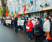 PSRM a protestat la MMPS