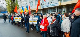 PSRM a protestat la MMPS