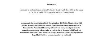 PSRM s-a adresat Curții Constituționale privind funcția de „emisar special”