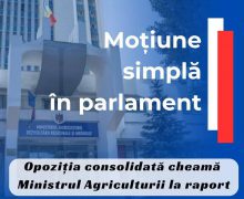 Moțiune simplă de cenzură împotriva ministrului Agriculturii